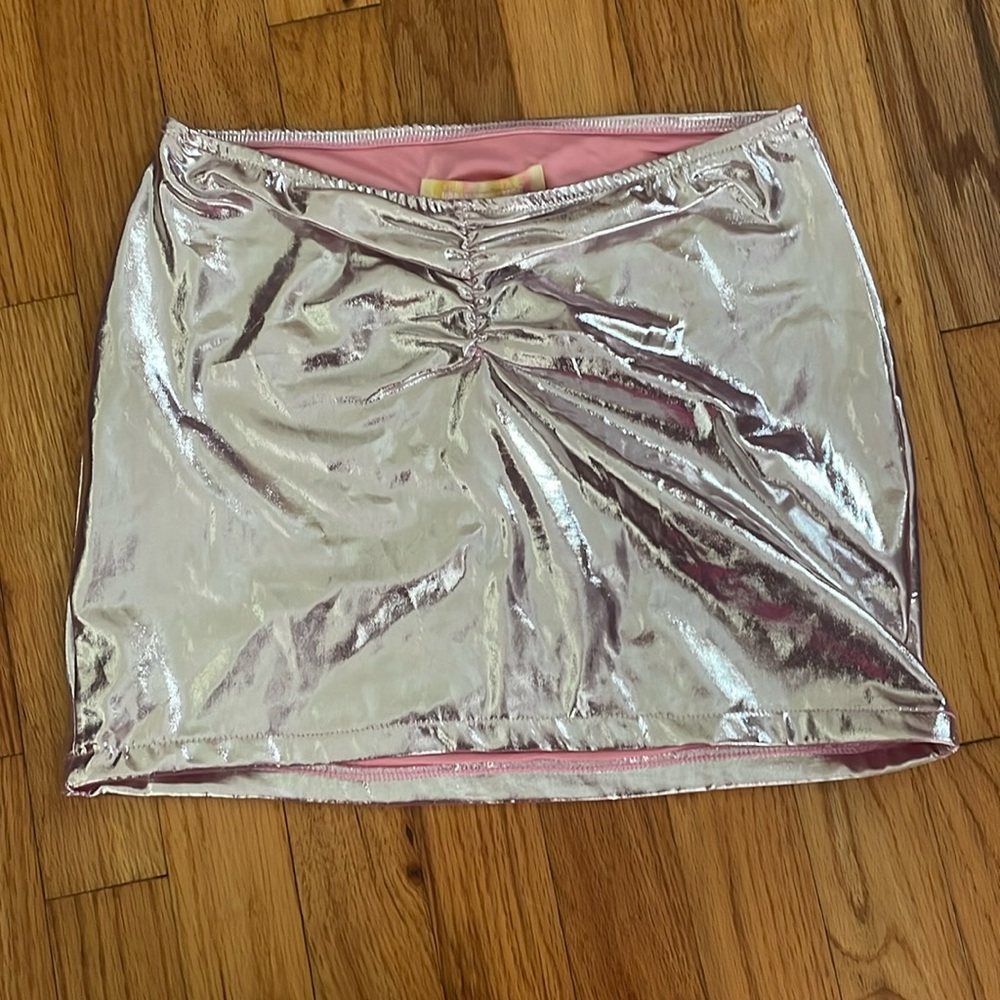 Urban outfitters pink/silver skirt
